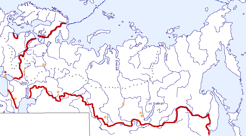 Карта россии с крымом контур вектор