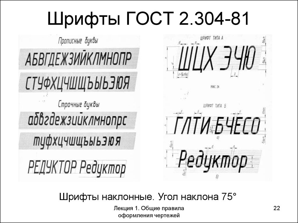 Какой шрифт похож на гостовский в чертежах технических