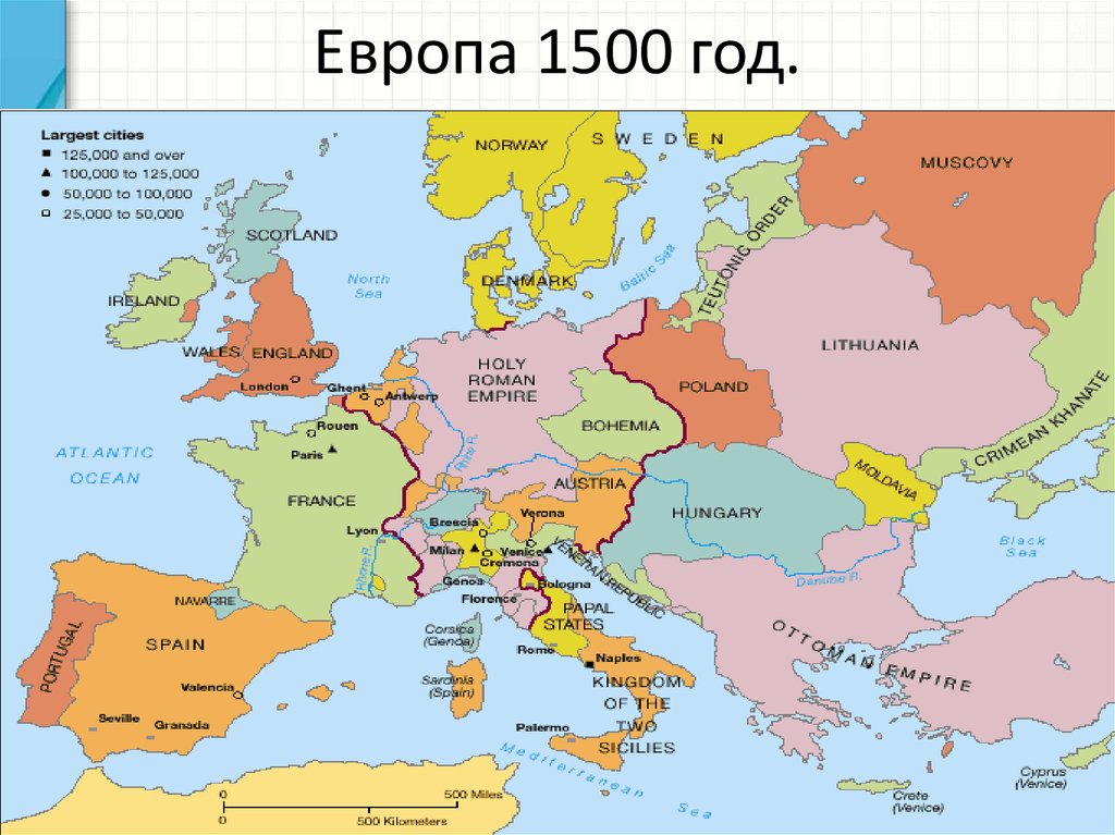 Европа в 18 веке проект