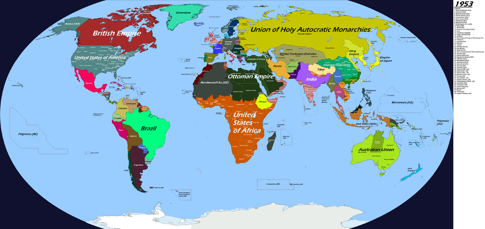 Карта мира политическая 1980: Подробная политическая карта мира времен ...