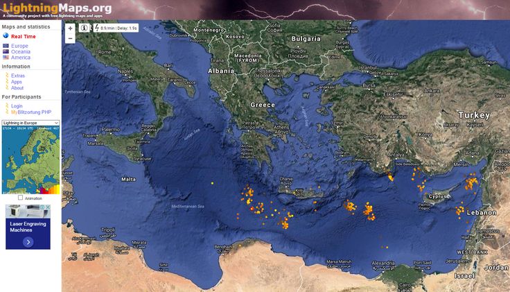 Real Time Lightning Map: Real Time Lightning Map :: LightningMaps.org ...