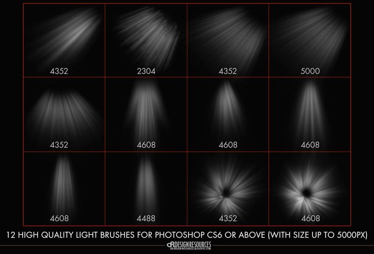Фотошоп кисти для создания лучей