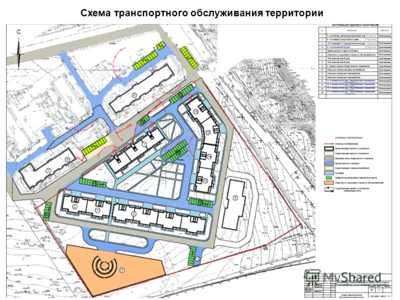 Схема транспортного обслуживания