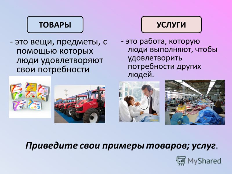 Класс услуг. Для чего нужна экономика. Примеры услуг в экономике. Вещи предметы с помощью которых люди удовлетворяют свои потребности. Примеры товаров и услуг.