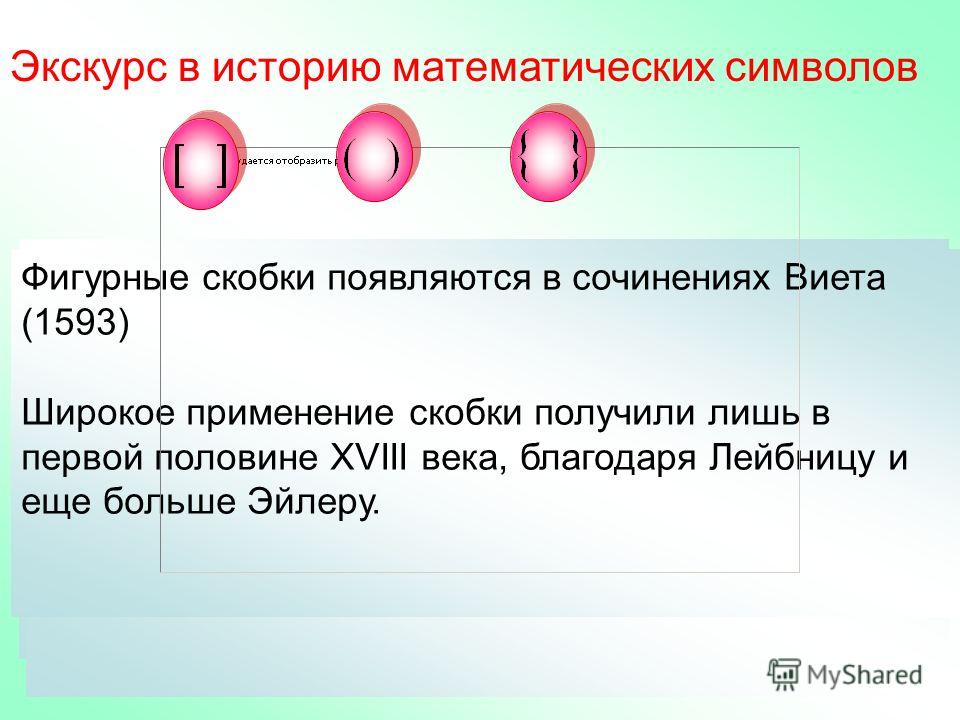 История появления математических знаков скобки. Когда ставятся скобки. Когда ставятся скобки в предложении. Как появились скобки.