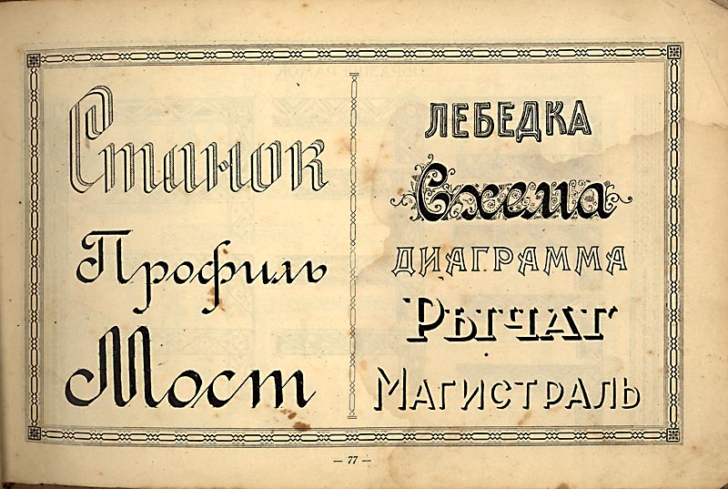 Шрифты 20 века