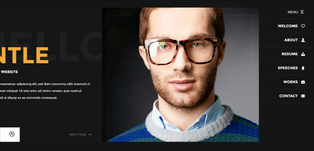 gentle-vcard-html5-resume-template