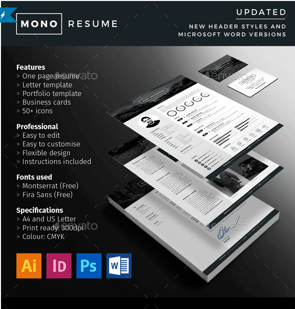 mono-resume-template
