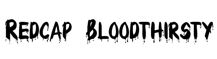 Redcap Bloodthirsty  Free Fonts Download