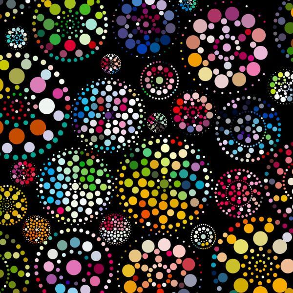 abstract colorful dots pattern background vector