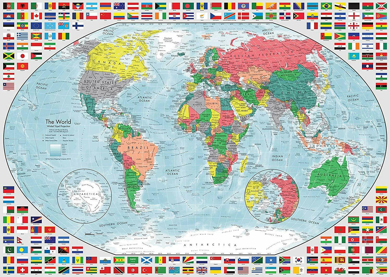 Карта мира со странами крупно на русском хорошего качества фото приблизить 6936