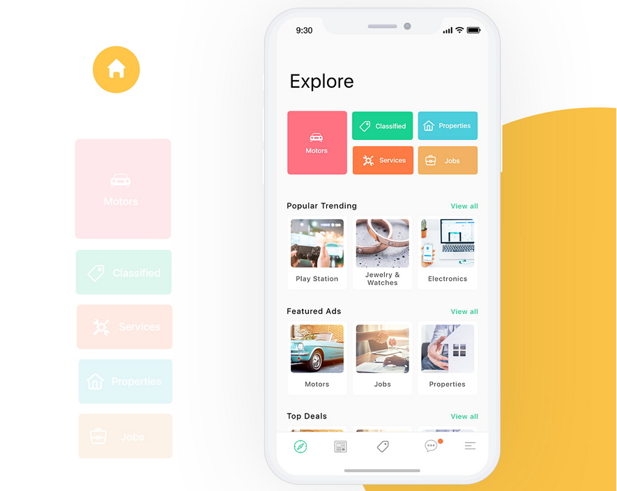 Mobile App Interface Design QuickBee