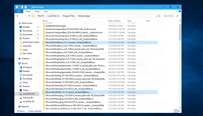 Where Windows Store Fonts Stored in Windows 10