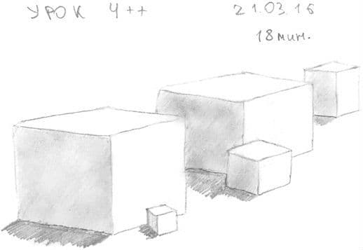 Кубы в перспективе