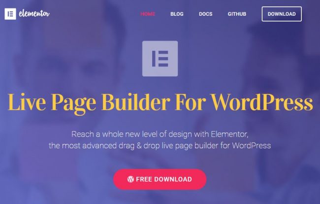 Elementor — бесплатный Page Builder для WordPress с открытым исходным кодом