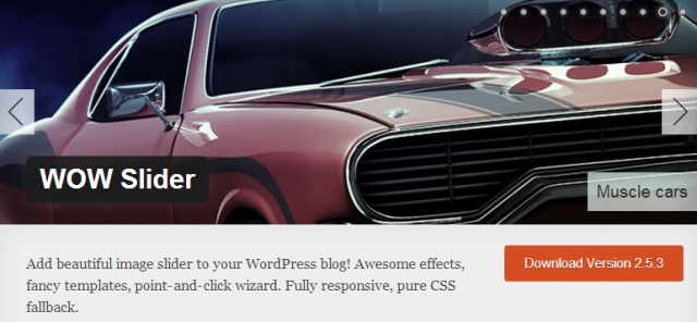 WOW Slider — бесплатный плагин для слайдера изображений