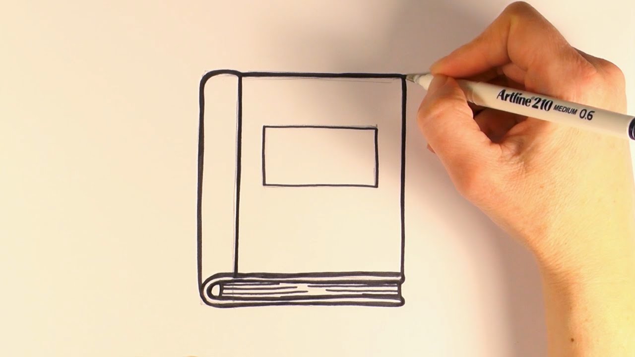 Как рисовать книгу карандашом открытую
