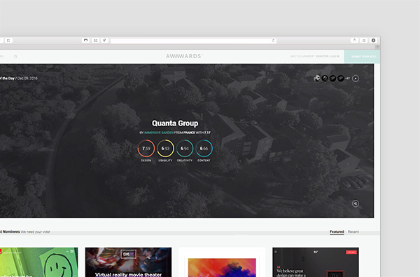 Awwwards сервис для дизайнеров