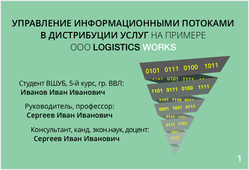СЛАЙД 1 титульник презентации к диплому титульник презентации к диплому
