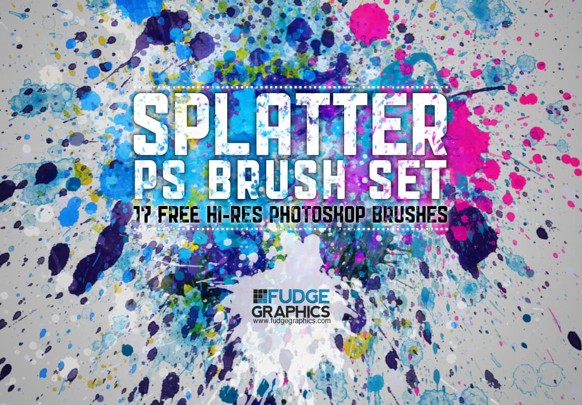 Кисти с брызгами краски (Splatter PS Brush Set)