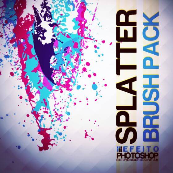 Кисти с брызгами (Splatter Brush Set Efeito Photoshop)