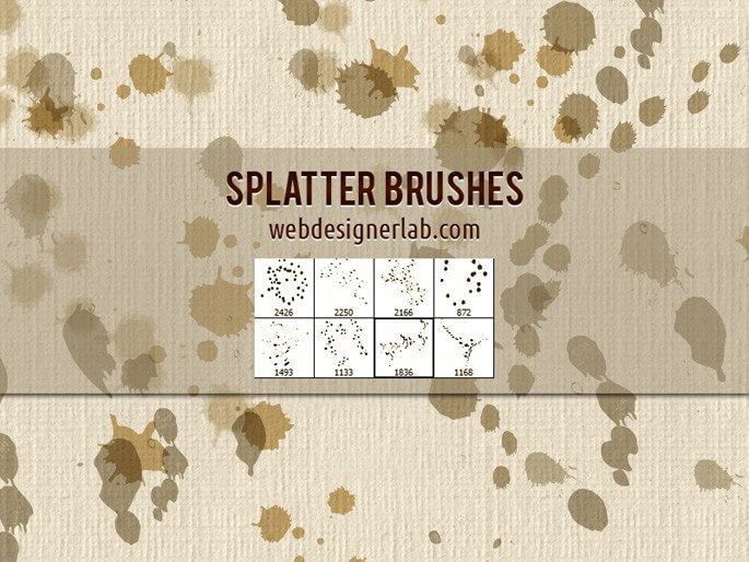 Кисти с кляксами и брызгами (Splatter Brushes)