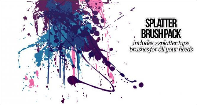 Кисти с брызгами (Splatter Photoshop Brush Pack)