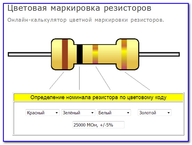 Резистор красный черный красный