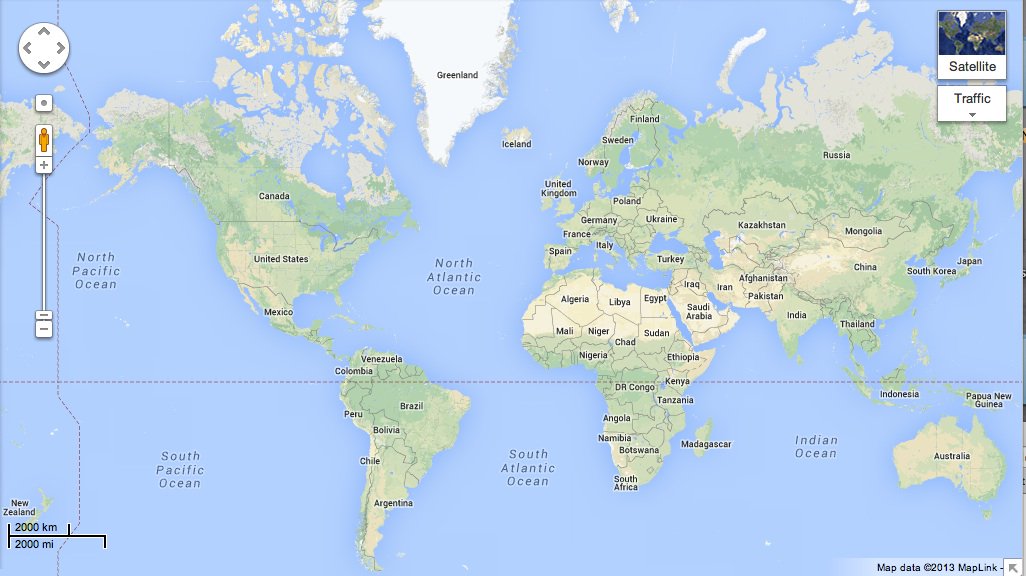 Гугл карта всего мира