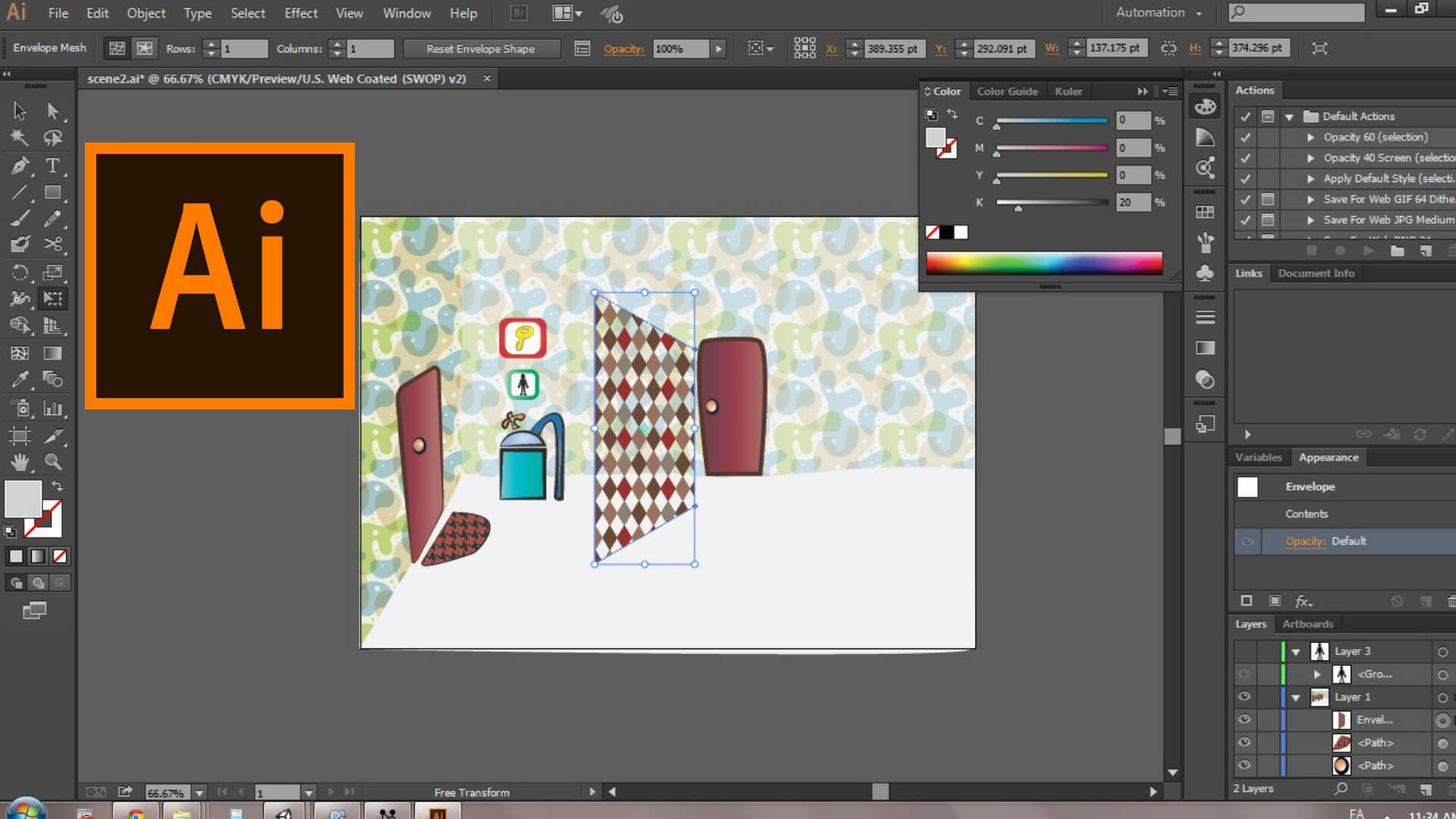 Adobe illustrator как убрать белую кайму