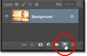 Clicking the New Layer icon. 