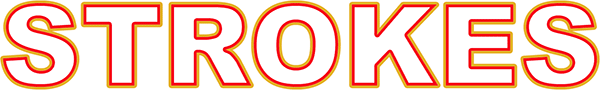 Two strokes now appear around the text in Photoshop. Image © 2008 Photoshop Essentials.com