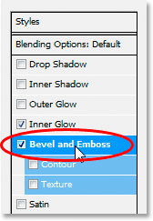 Adobe Photoshop Text Effects: Clicking on the words