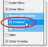 Adobe Photoshop Text Effects: Clicking on the word