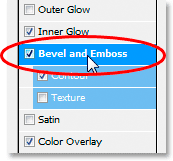 Adobe Photoshop Text Effects: Clicking on the words