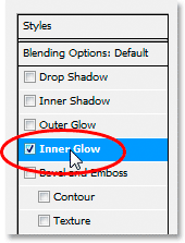 Adobe Photoshop Text Effects: Clicking the words