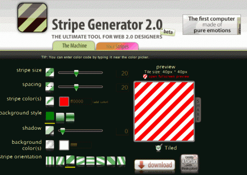 Stripegenerator сервис фонов