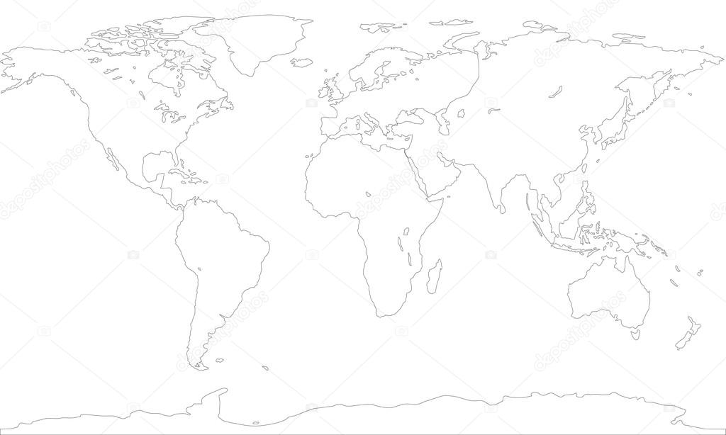 Карта мира раскрашивать
