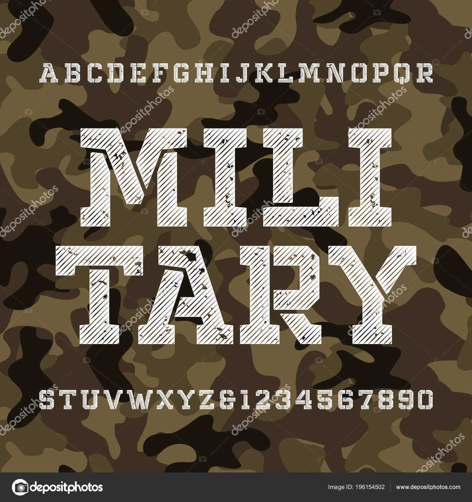 generador stencil letras militares