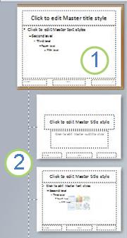 Slide Master with layouts