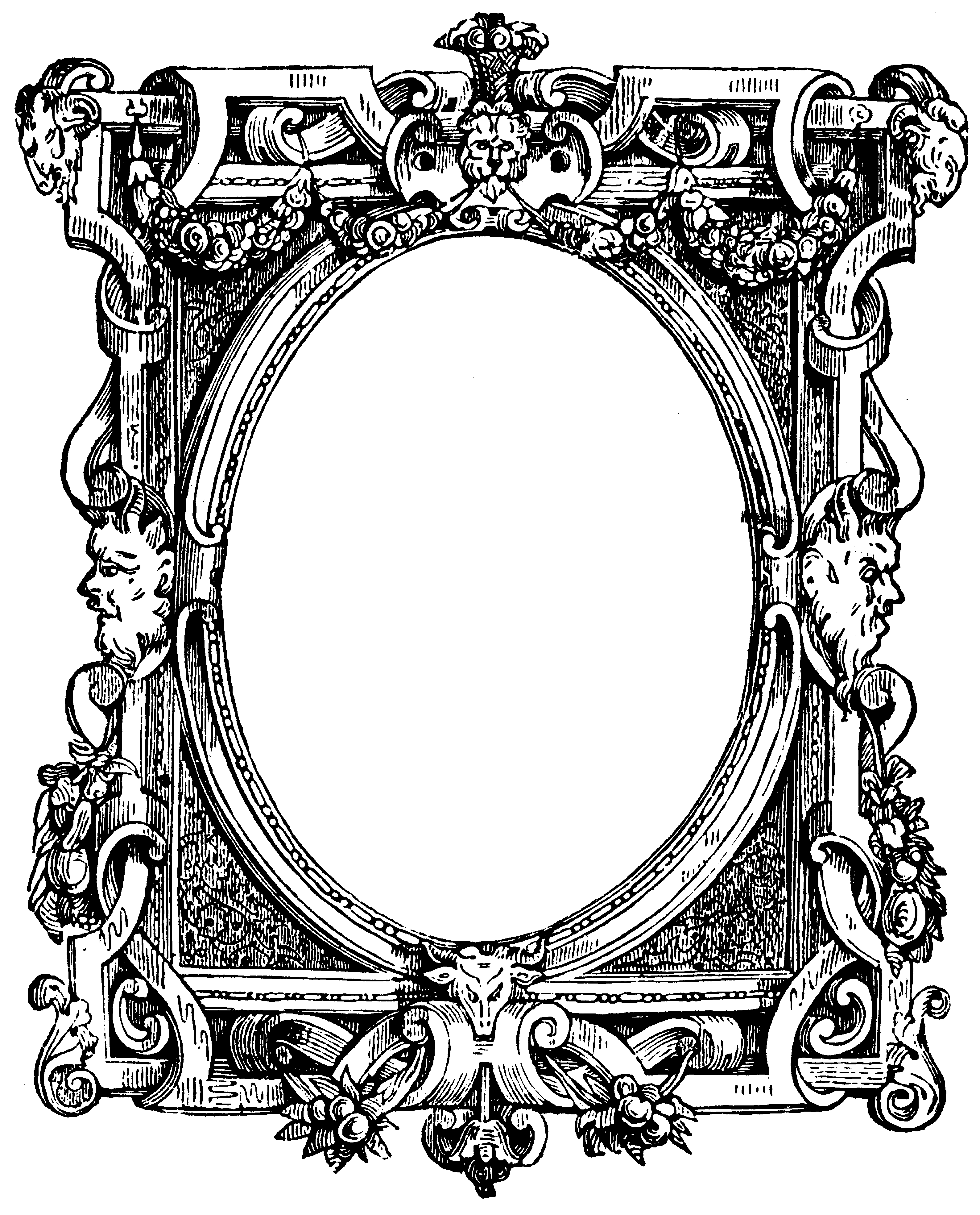 Рисованная рамка для картины