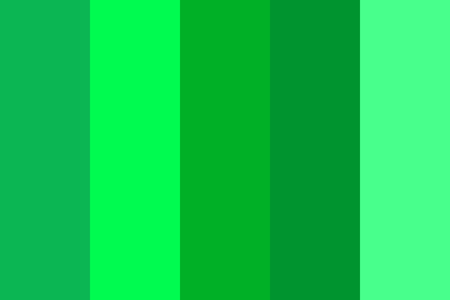 К оттенкам зеленого цвета относится