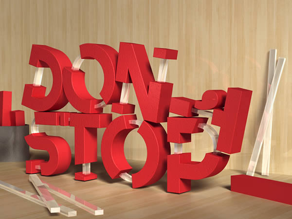 Create 3D Rubber and Glass Text in Photoshop CS6