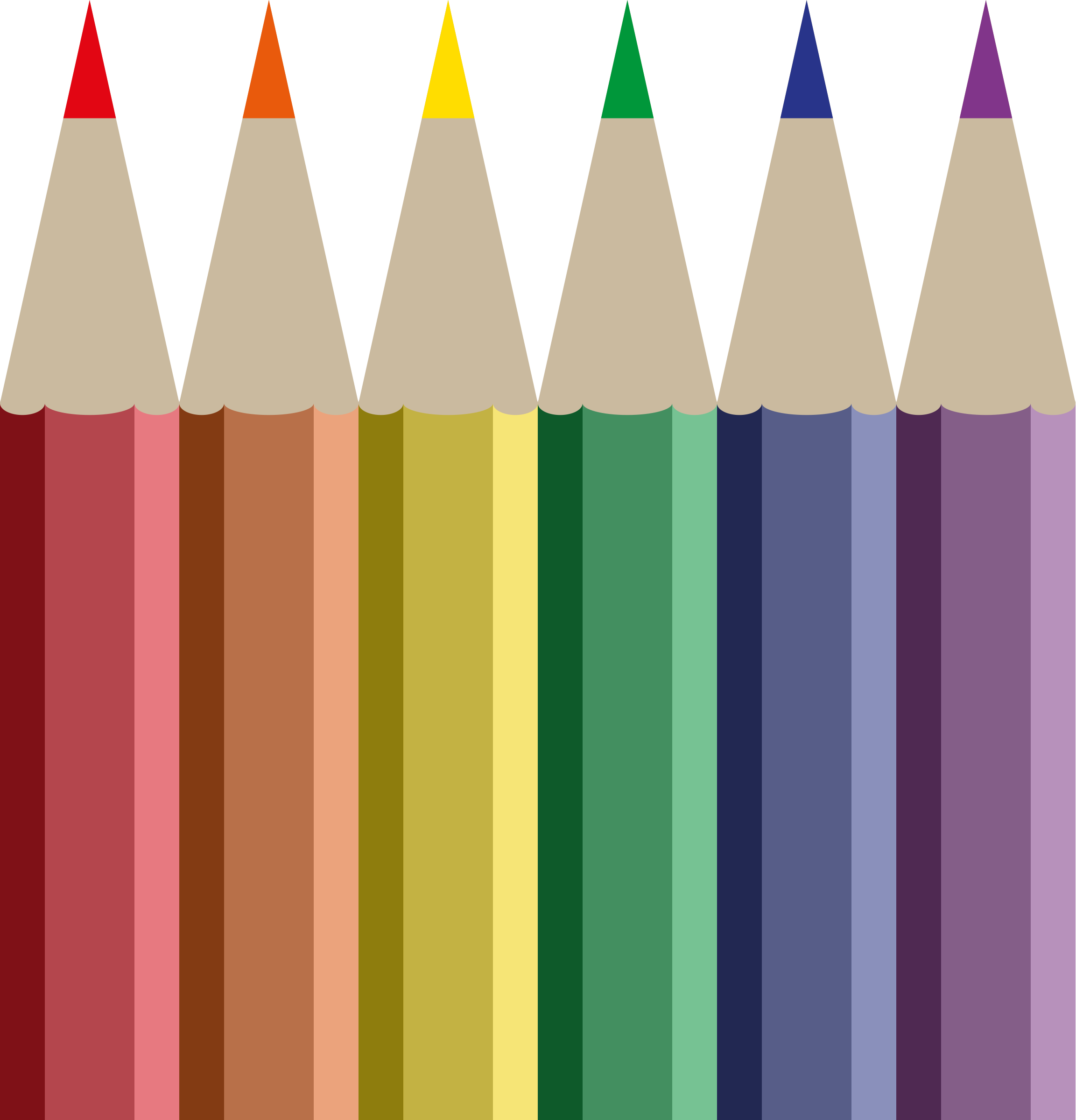Карандаши цветные задания