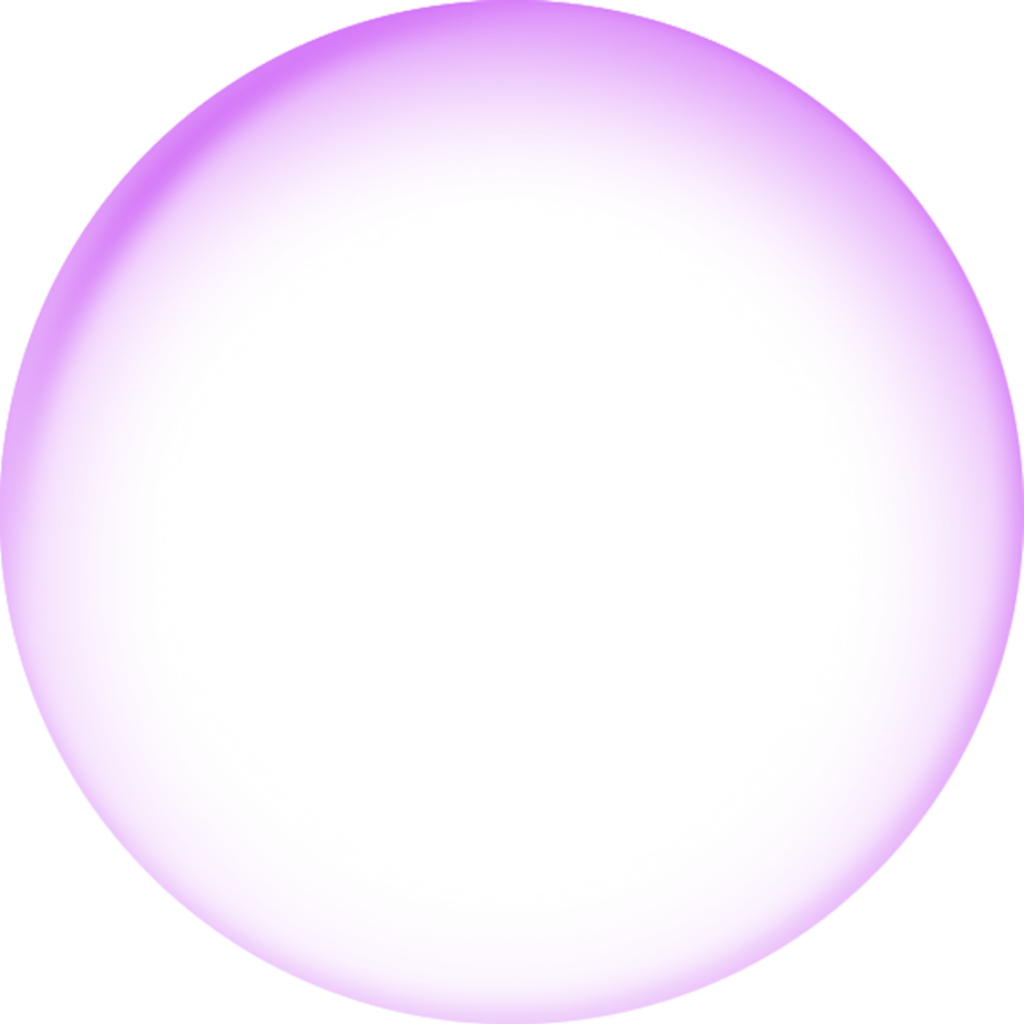 Белый контур круга на прозрачном фоне