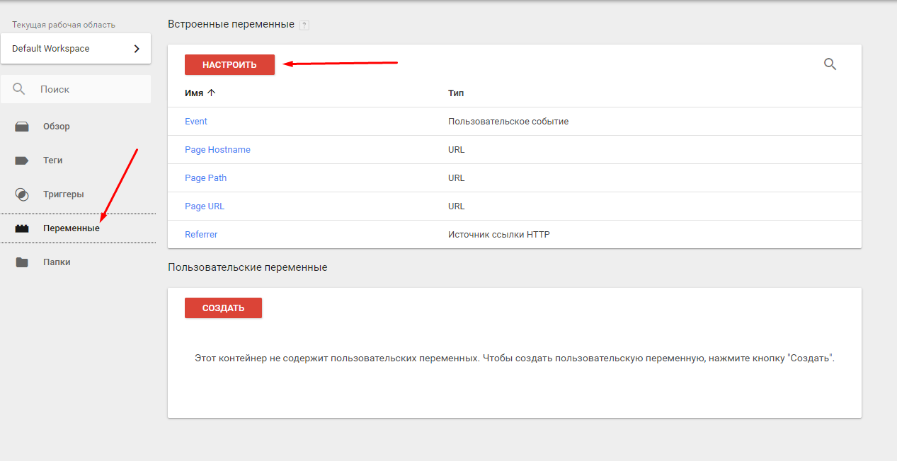 Настройка целей Яндекс.Метрики через Google Tag Manager