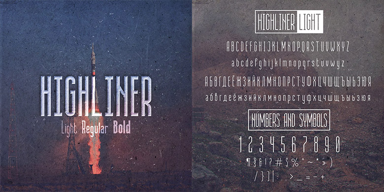 Highliner font